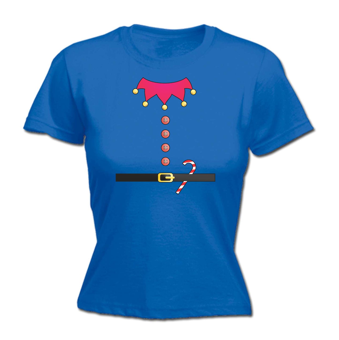 Womans Elf Costume Christmas - Xmas Novelty T-Shirt Tshirt