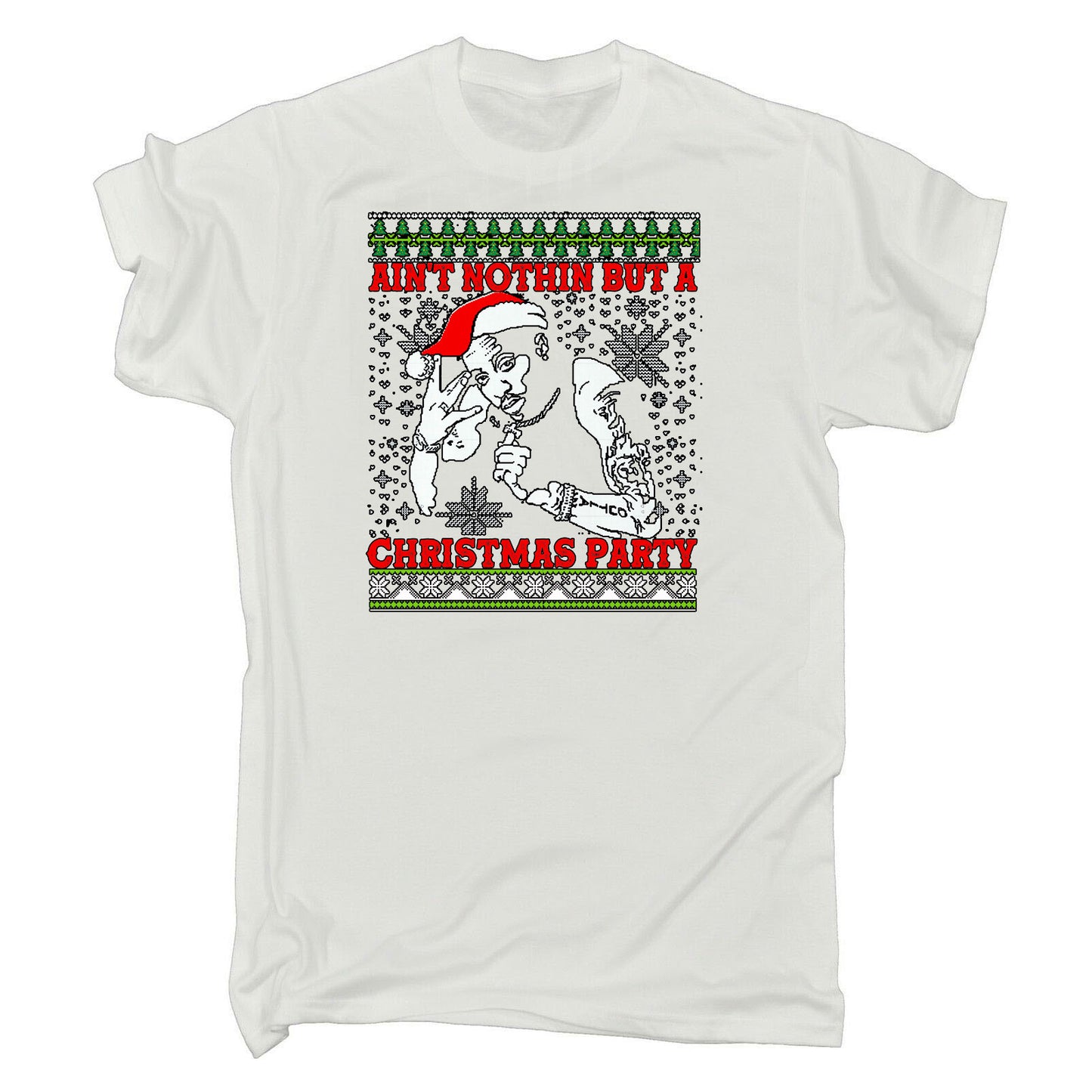 Ain Nothin But A Christmas Party Hip Hop Rapper - Mens Funny T-Shirt Tshirts