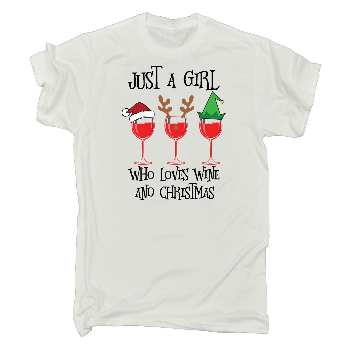 Just A Girl Who Loves Wind And Christmas - Mens Funny T-Shirt Tshirts