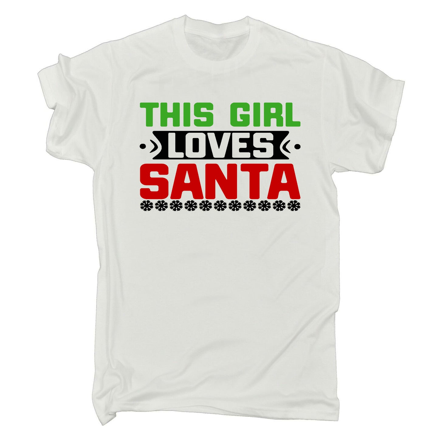 This Girl Loves Santa Christmas Xmas - Mens Funny T-Shirt Tshirts