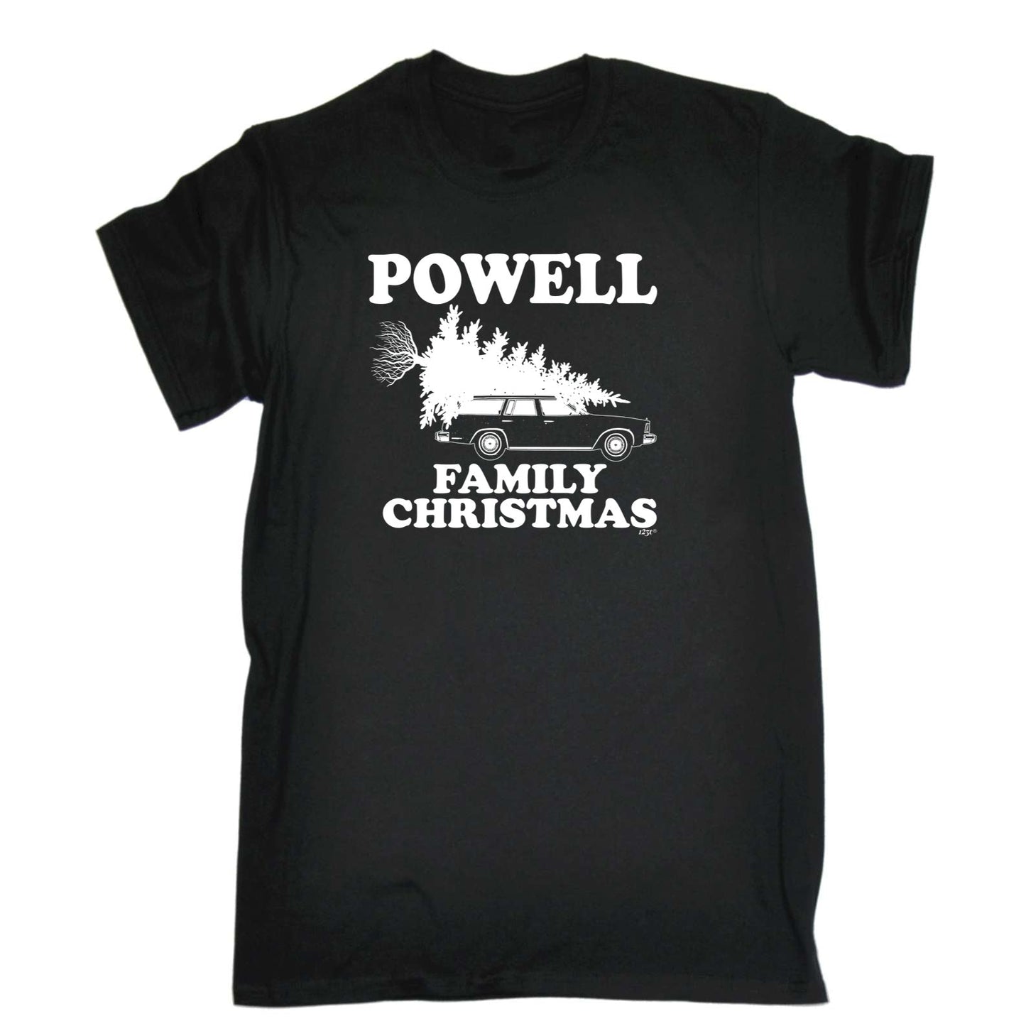 Family Christmas Powell - Mens Xmas Novelty T-Shirt / T Shirt
