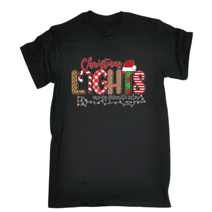 Christmas Lights Are My Favourite Color - Mens Funny T-Shirt Tshirts