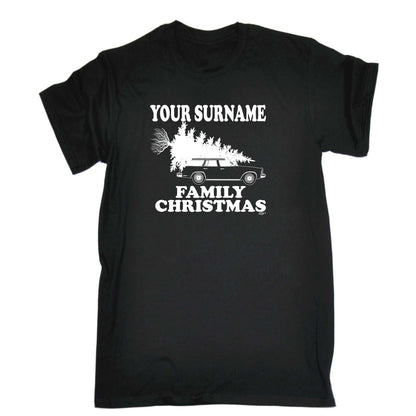 Family Christmas Your Surname Personalised - Mens Funny T-Shirt Tshirts