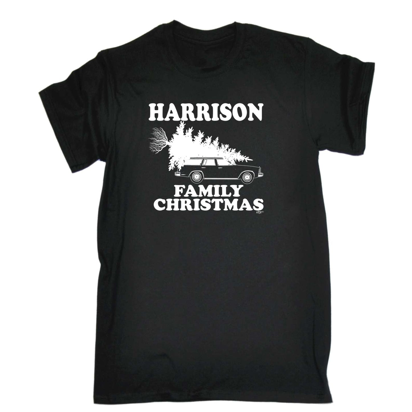 Family Christmas Harrison - Mens Xmas Novelty T-Shirt / T Shirt