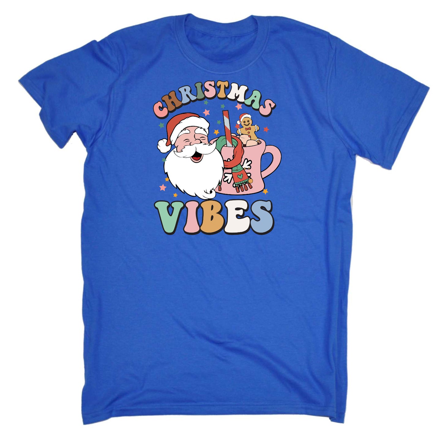 Retro Christmas Vibes - Mens Funny T-Shirt Tshirts