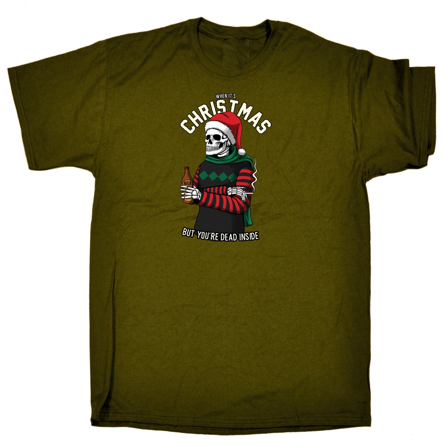Christmas But Youre Dead Inside V2 - Mens Funny T-Shirt Tshirts