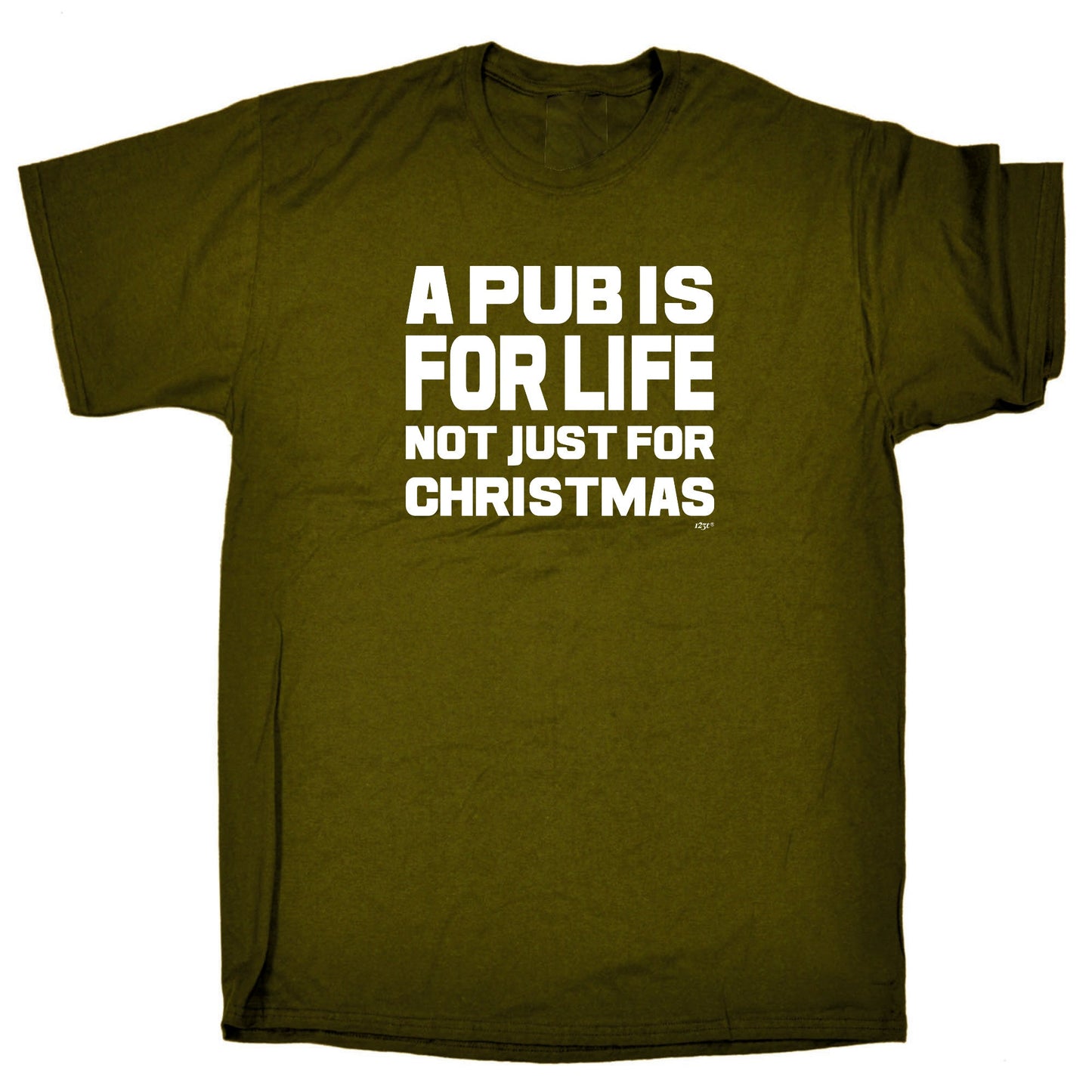A Pub Is For Life Not Just For Christmas - Mens Xmas Novelty T-Shirt / T Shirt