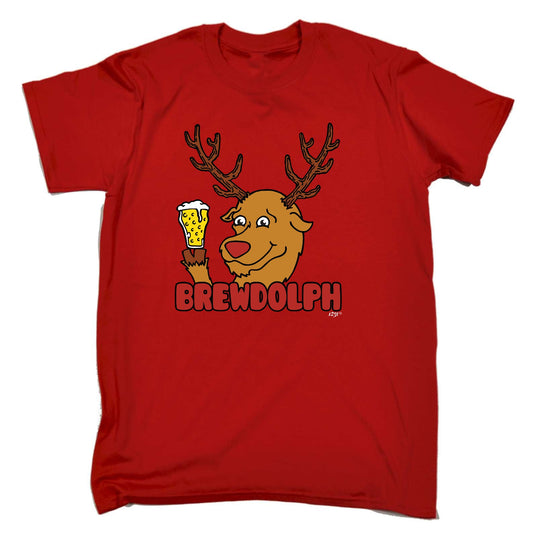 Brewdolph Christmas Beer - Mens Funny T-Shirt Tshirts