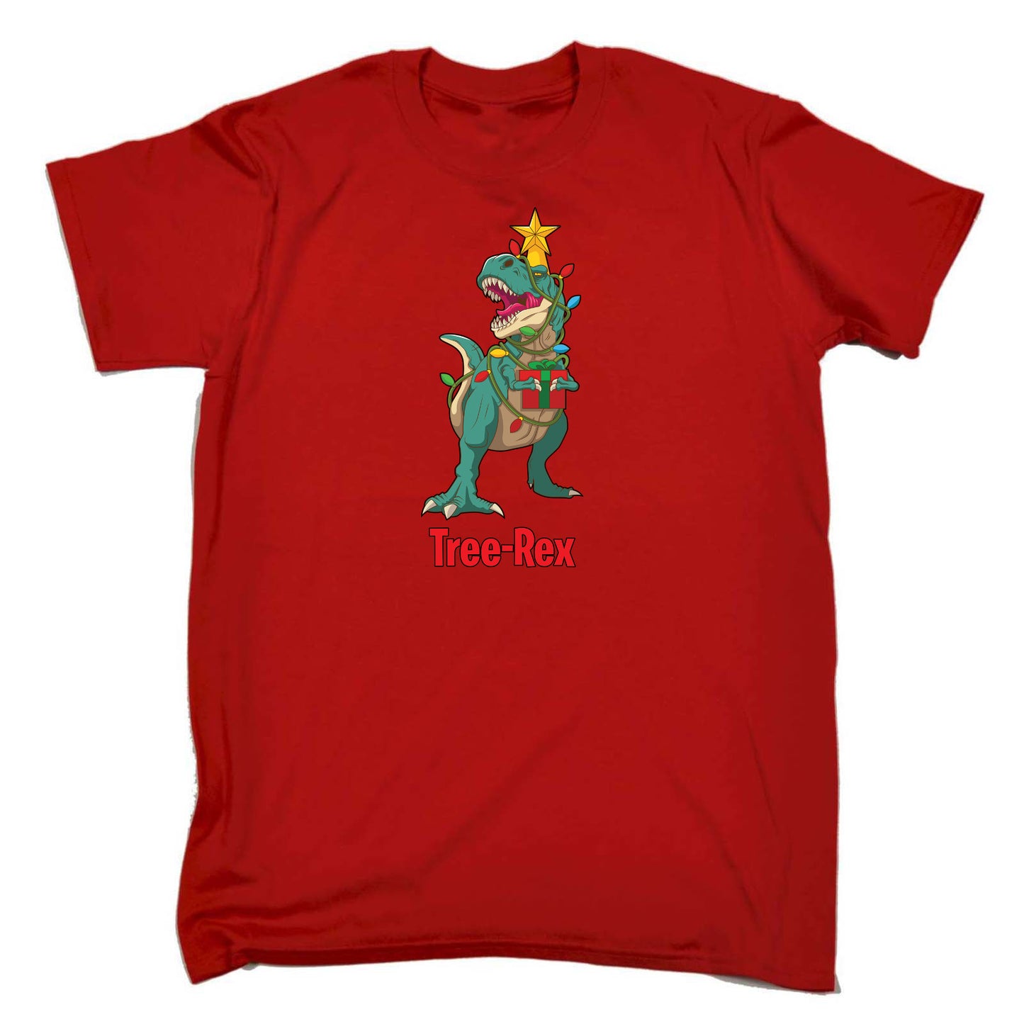 Tree Rex Christmas T Rex T Rex Santa Xmas - Mens Funny T-Shirt Tshirts