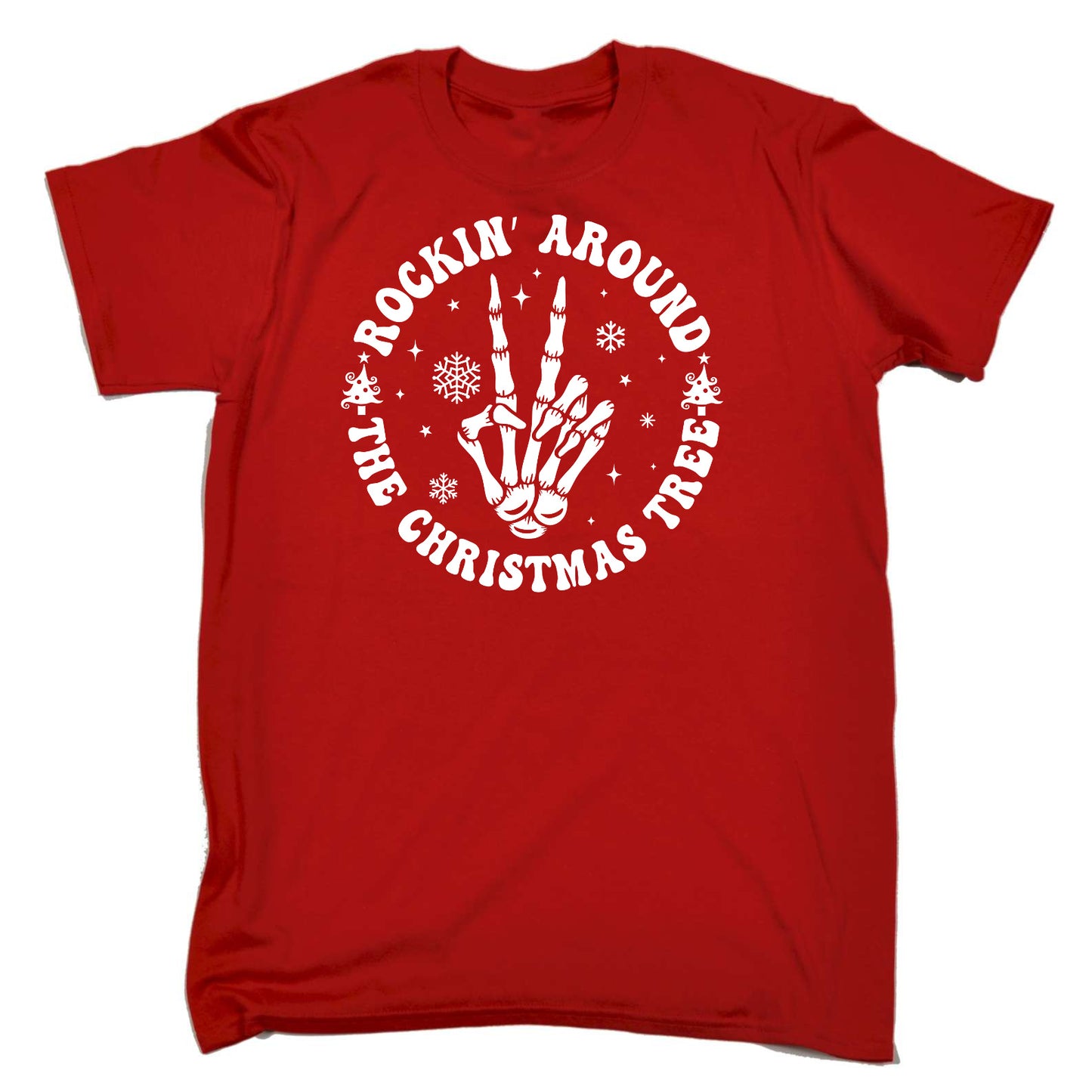 Christmas Rockin Around The Xmas Tree - Mens Funny T-Shirt Tshirts