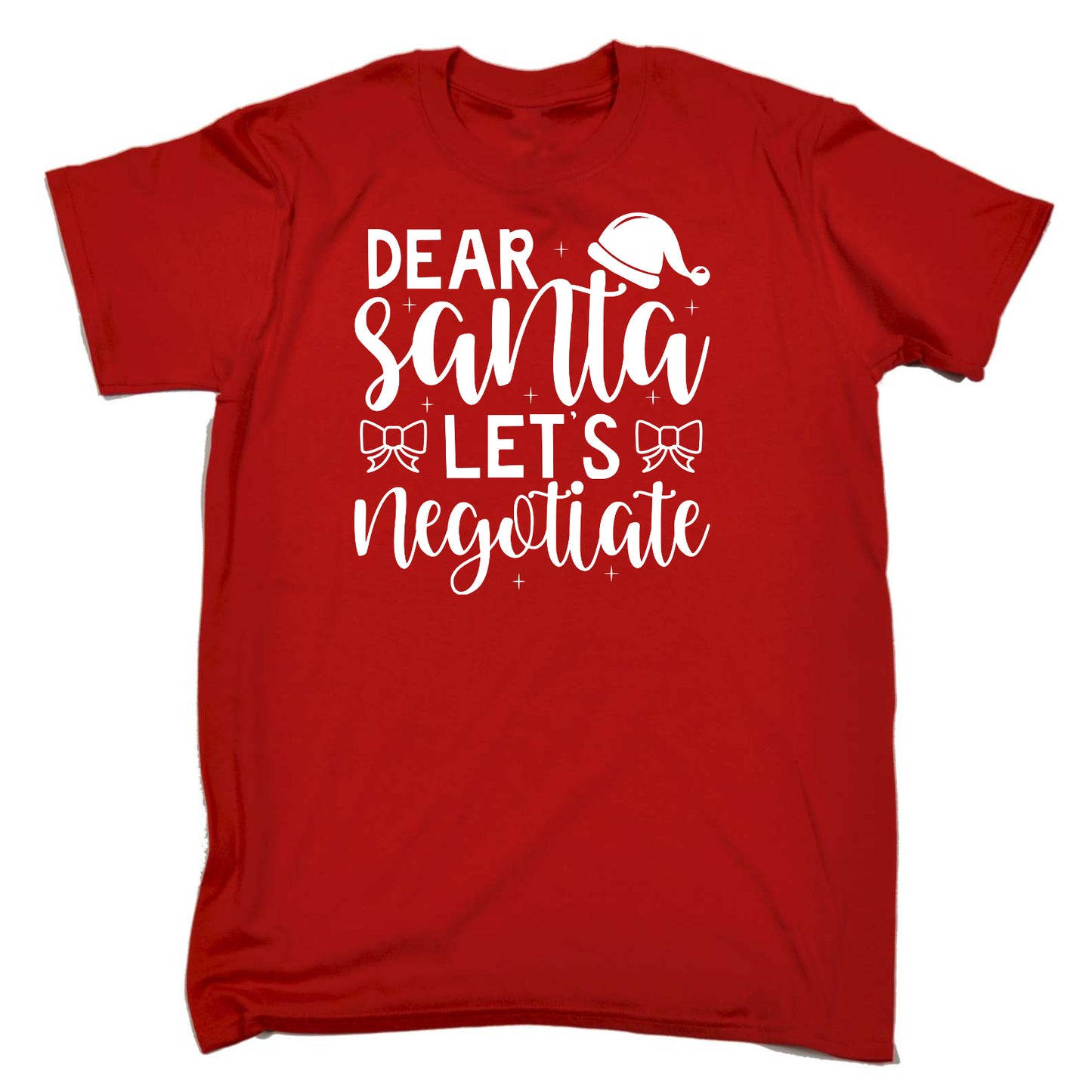 Christmas Dear Santa Lets Neotiate - Mens Funny T-Shirt Tshirts T Shirt