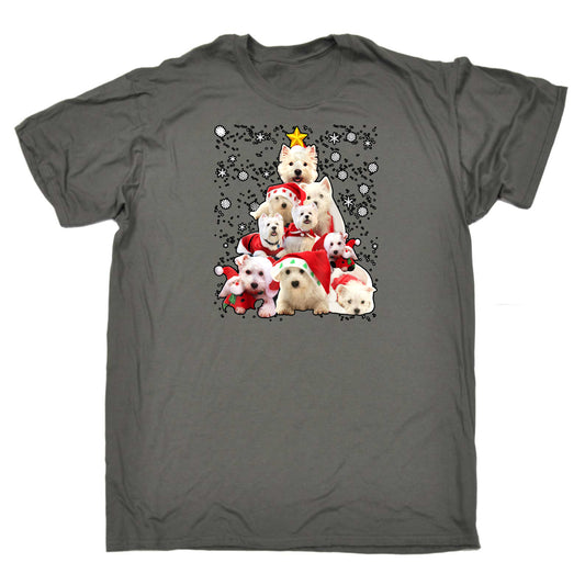 Terrier Xmas Tree Christmas - Mens Funny T-Shirt Tshirts
