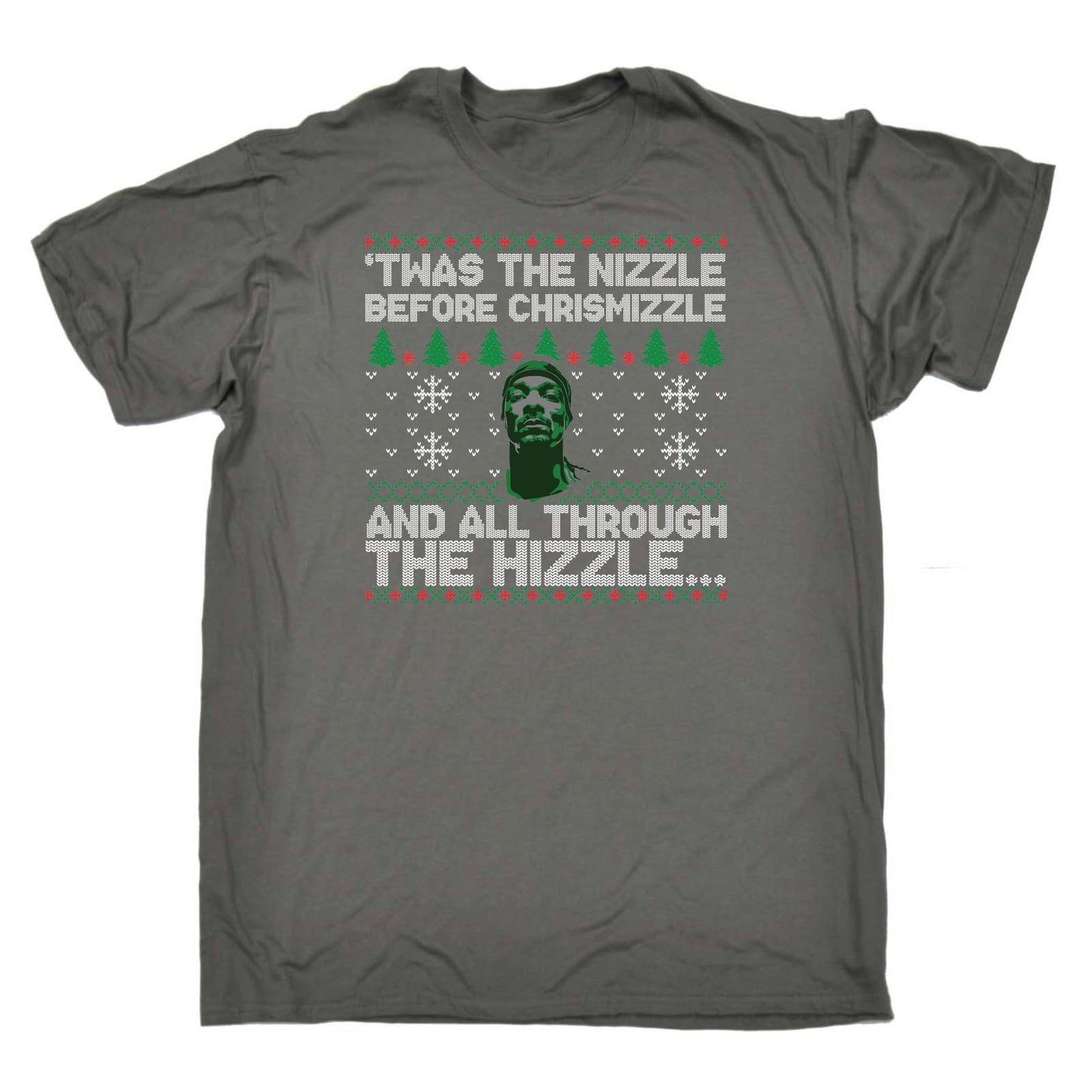 Twas The Nizzle Christmas Rapper Hip Hop - Mens Funny T-Shirt Tshirts