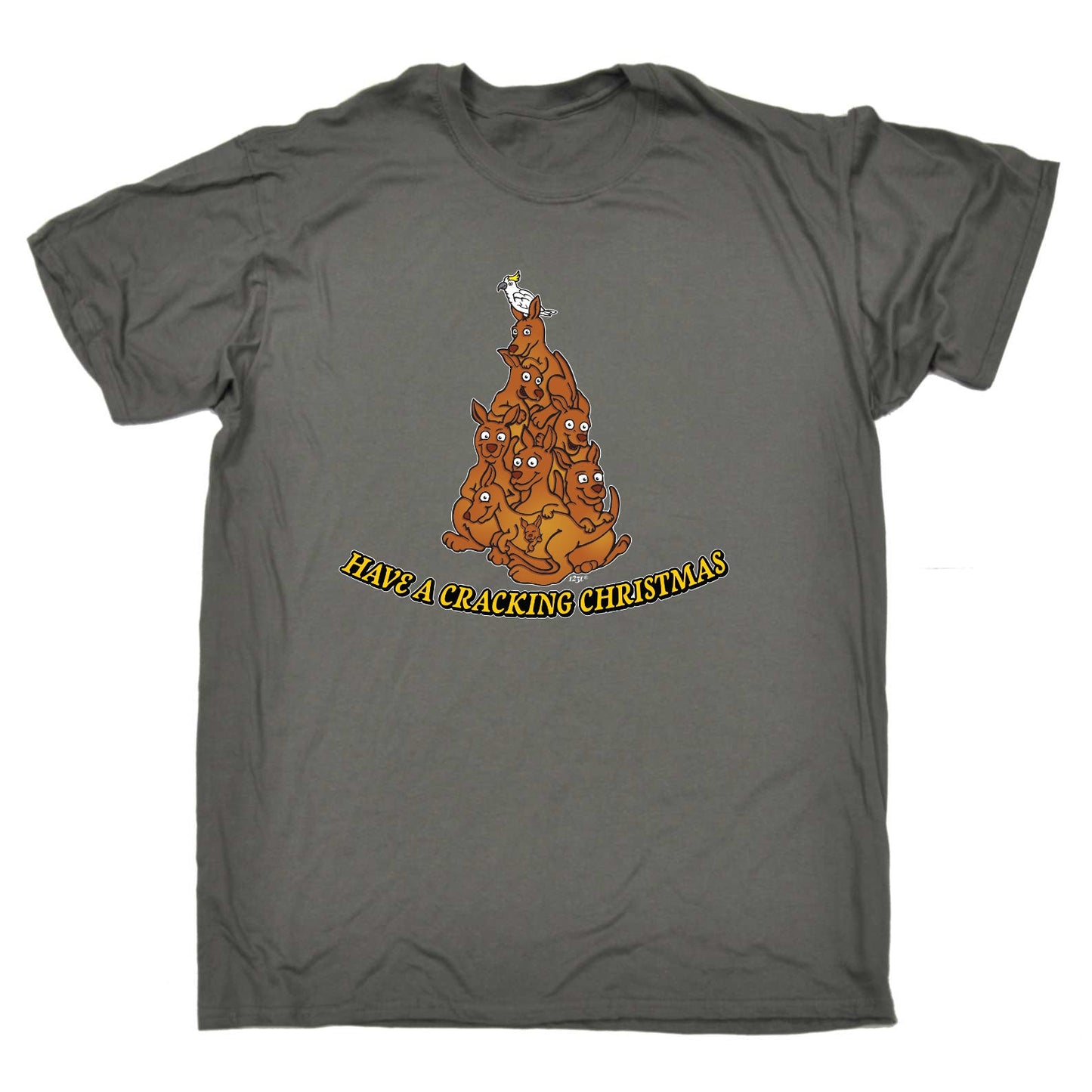 Have A Cracking Christmas Kangaroo - Mens Xmas Novelty T-Shirt / T Shirt