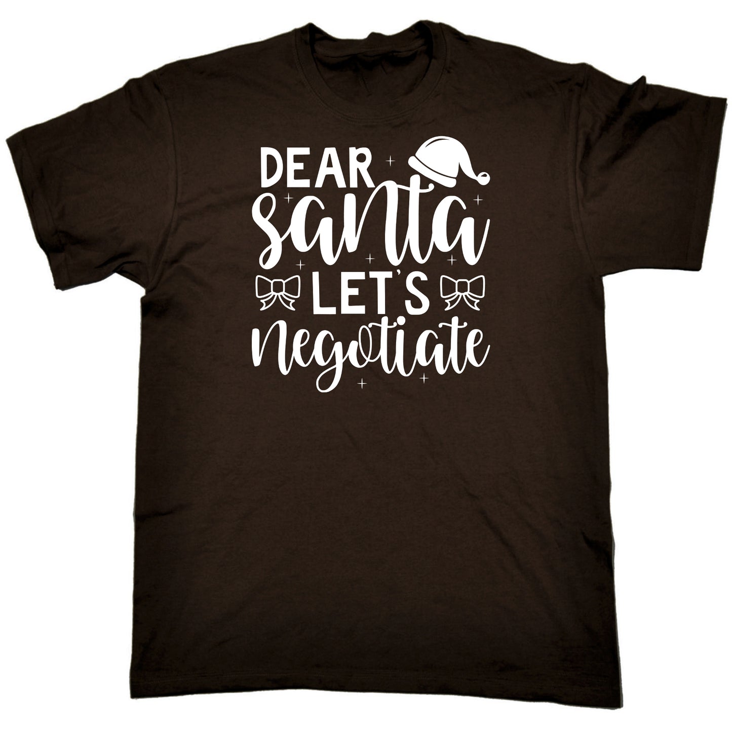 Christmas Dear Santa Lets Neotiate - Mens Funny T-Shirt Tshirts