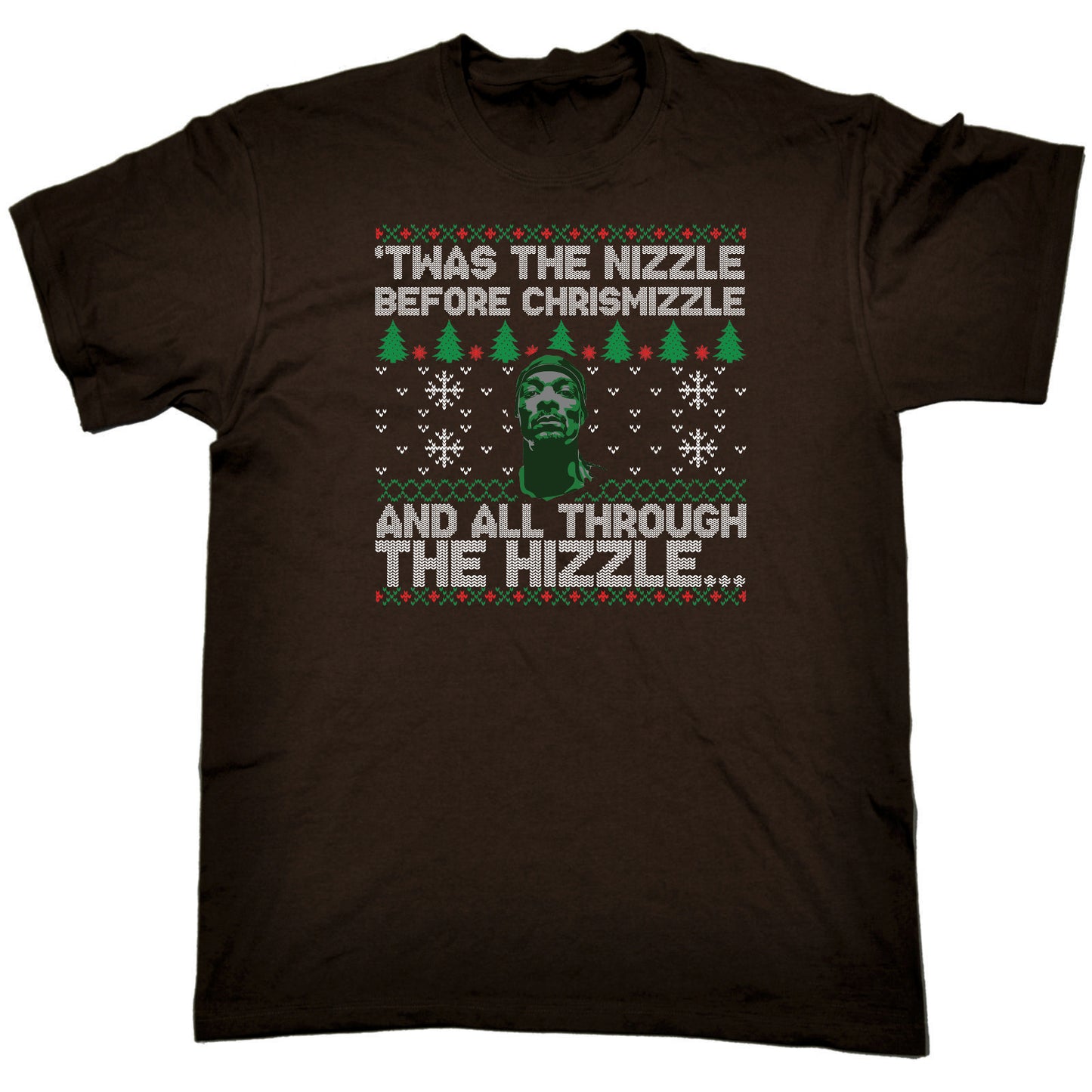 Twas The Nizzle Christmas Rapper Hip Hop - Mens Funny T-Shirt Tshirts