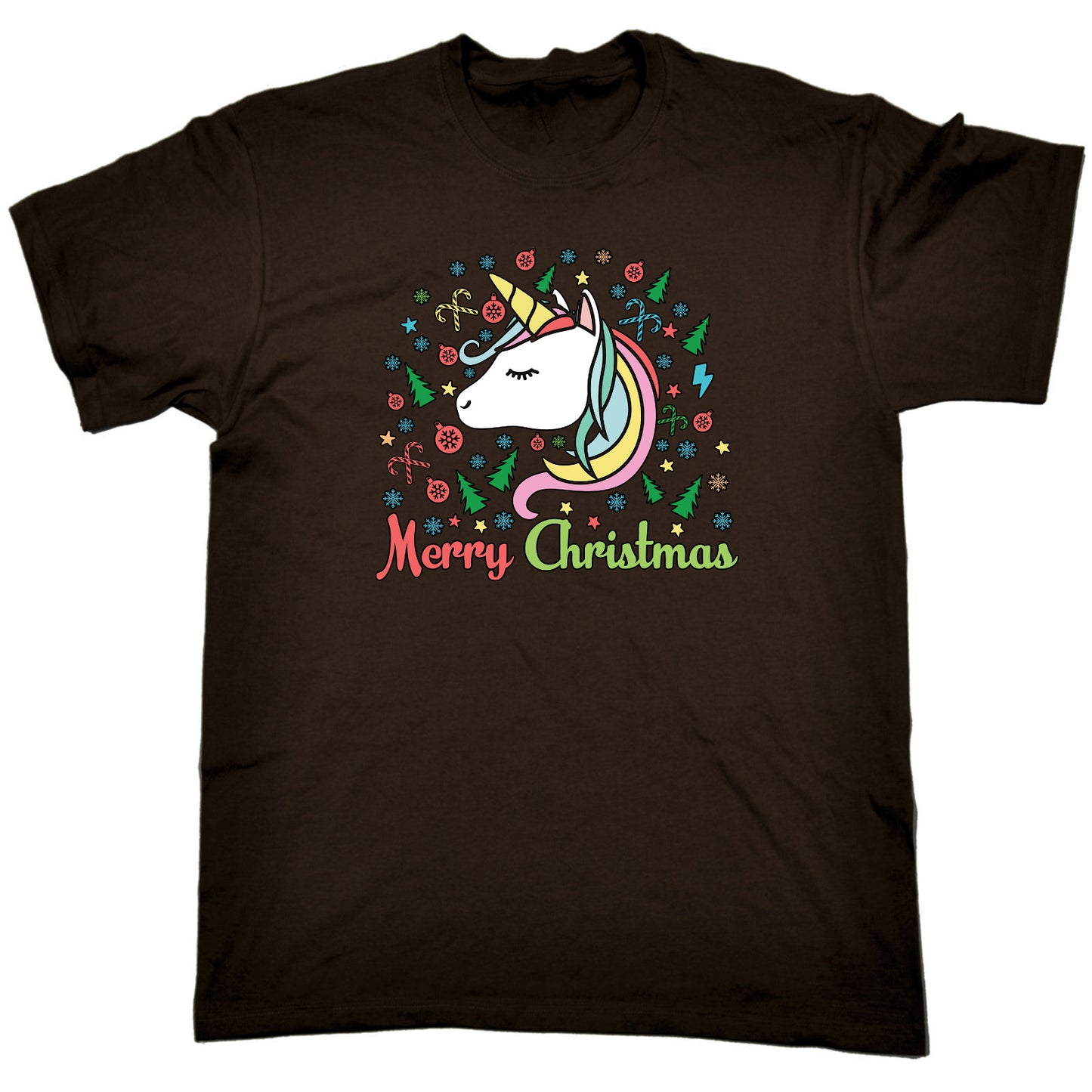 Unicorn Merry Christmas Xmas Unicorns - Mens Funny T-Shirt Tshirts