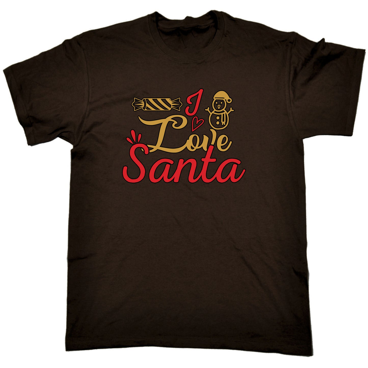 I Love Santa Christmas Xmas - Mens Funny T-Shirt Tshirts T Shirt
