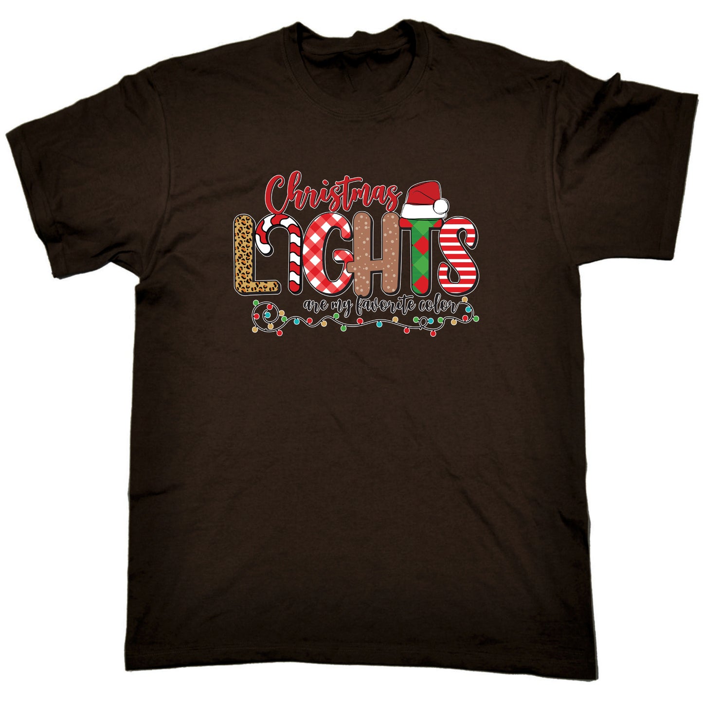 Christmas Lights Are My Favourite Color - Mens Funny T-Shirt Tshirts T Shirt