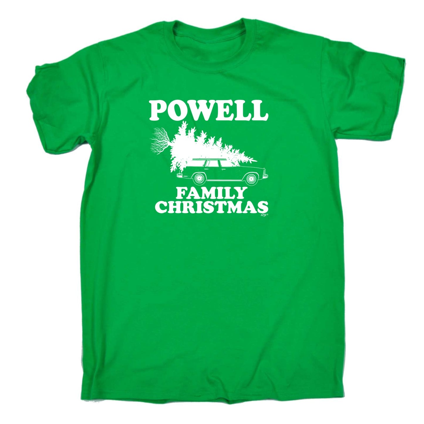 Family Christmas Powell - Mens Xmas Novelty T-Shirt / T Shirt