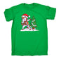 Xmas Unicorn Dab Dabbing Around Christmas Tree - Mens Funny T-Shirt Tshirts