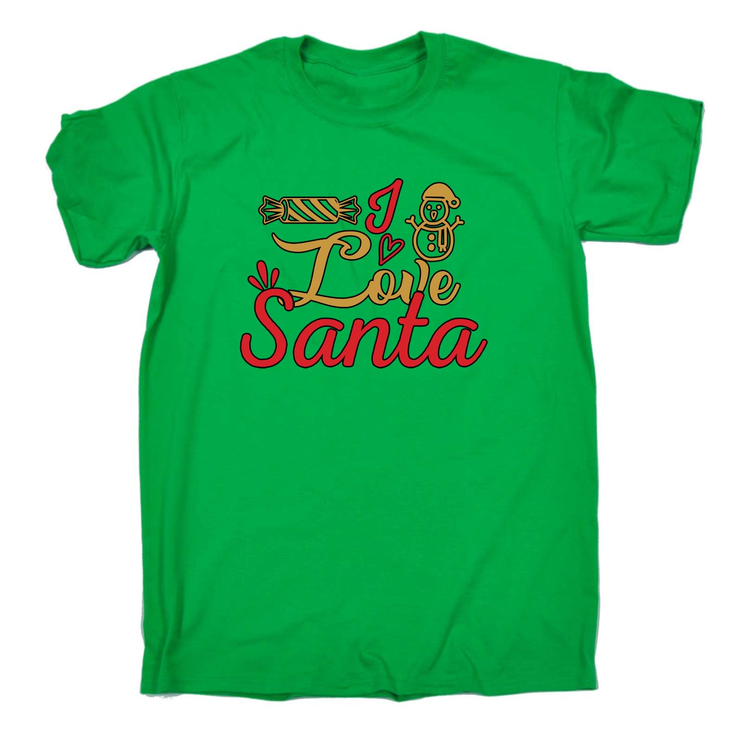 I Love Santa Christmas Xmas - Mens Funny T-Shirt Tshirts T Shirt