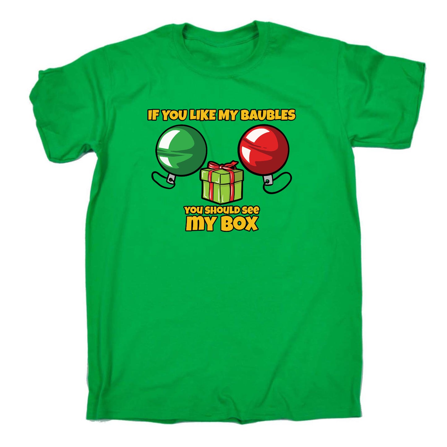 Christmas If You Like My Baubles Rude - Mens Funny T-Shirt Tshirts