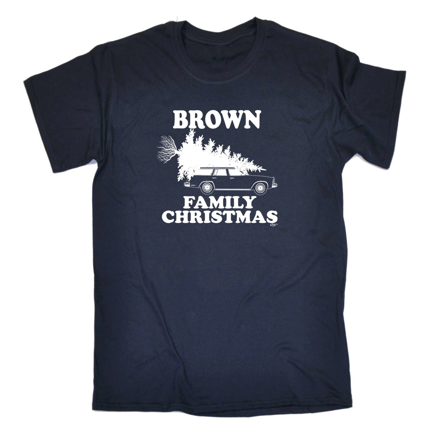 Family Christmas Brown - Mens Xmas Novelty T-Shirt / T Shirt