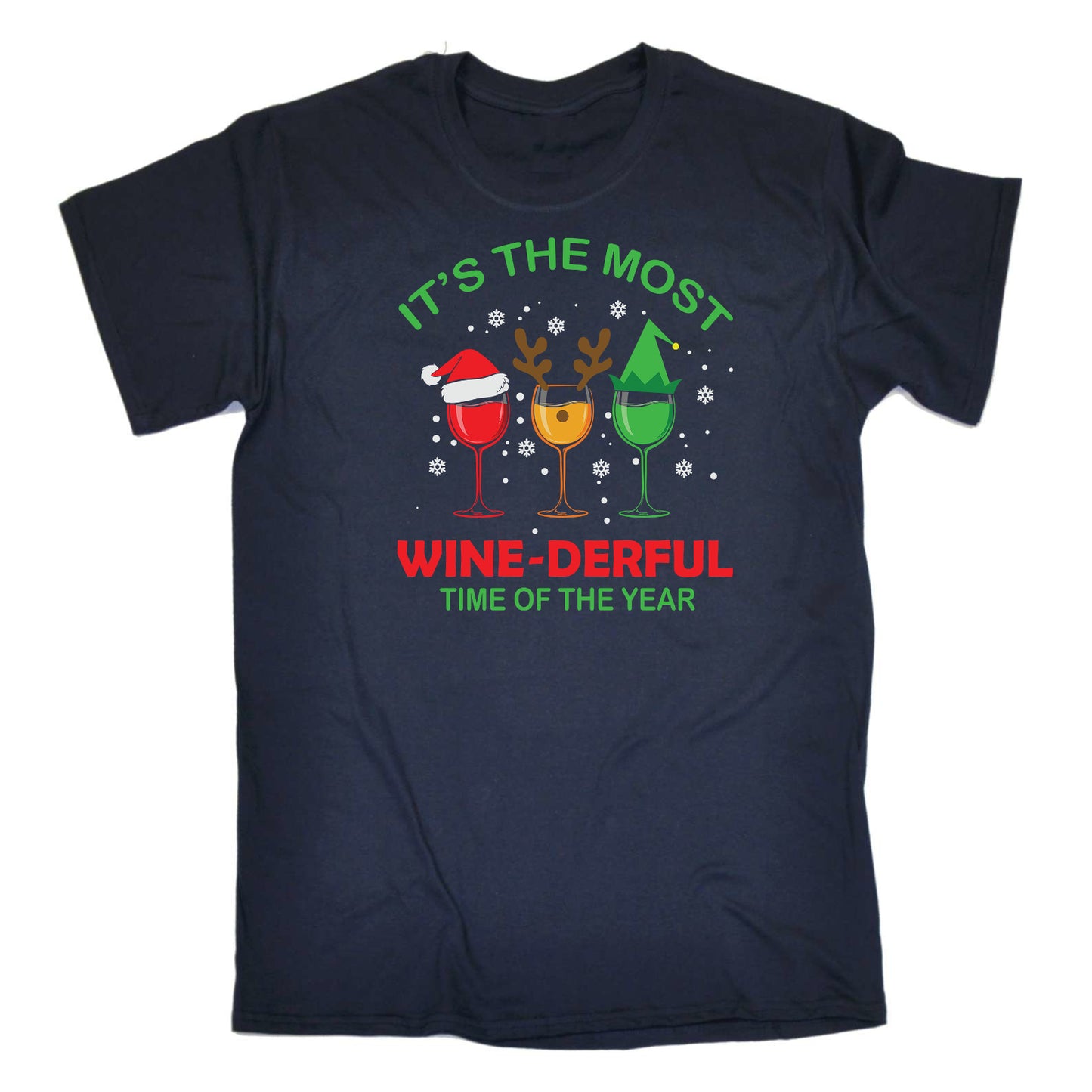 Christmas The Most Wine Derful Time Xmas - Mens Funny T-Shirt Tshirts
