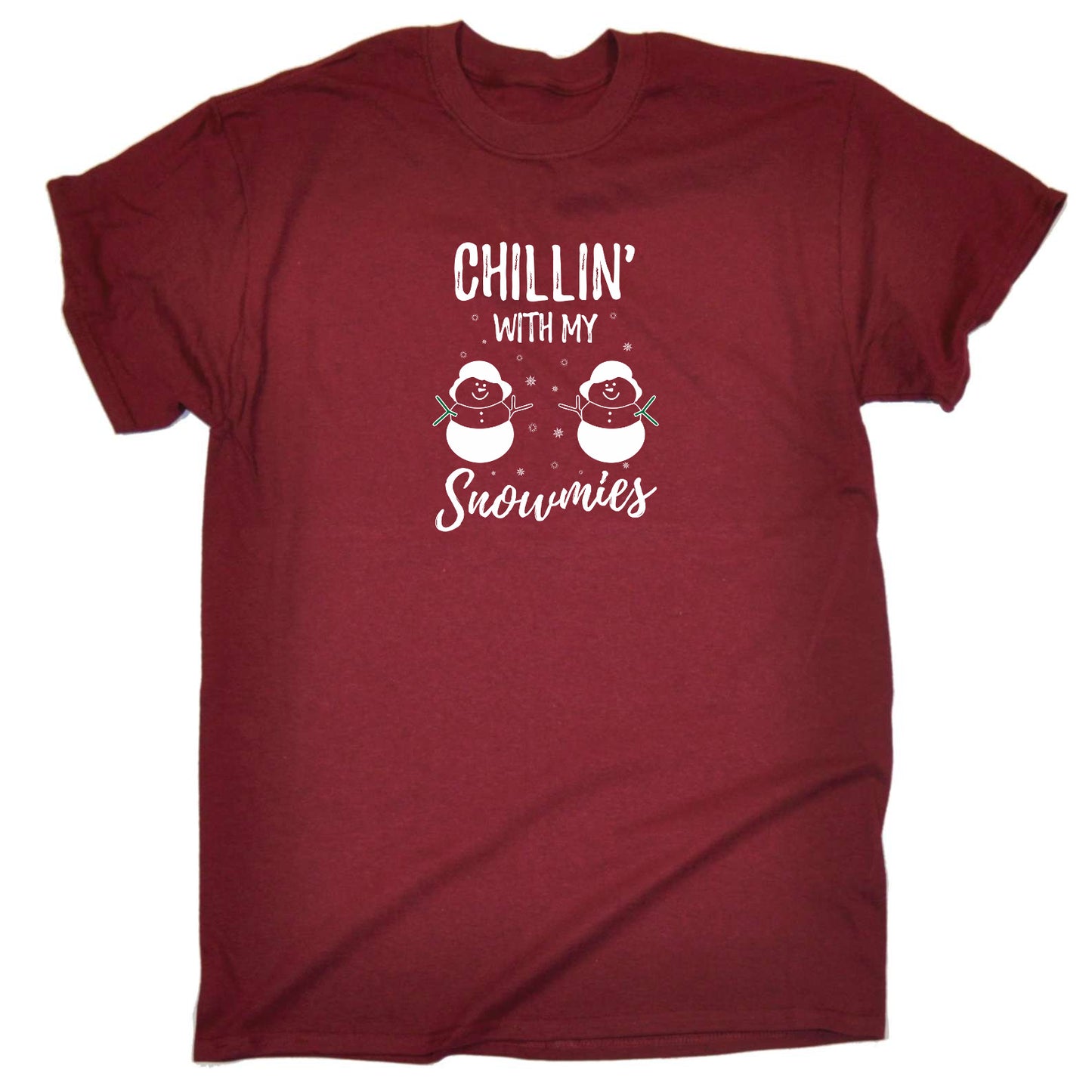 Chillin With My Snowmies Christmas Xmas - Mens Funny T-Shirt Tshirts T Shirt