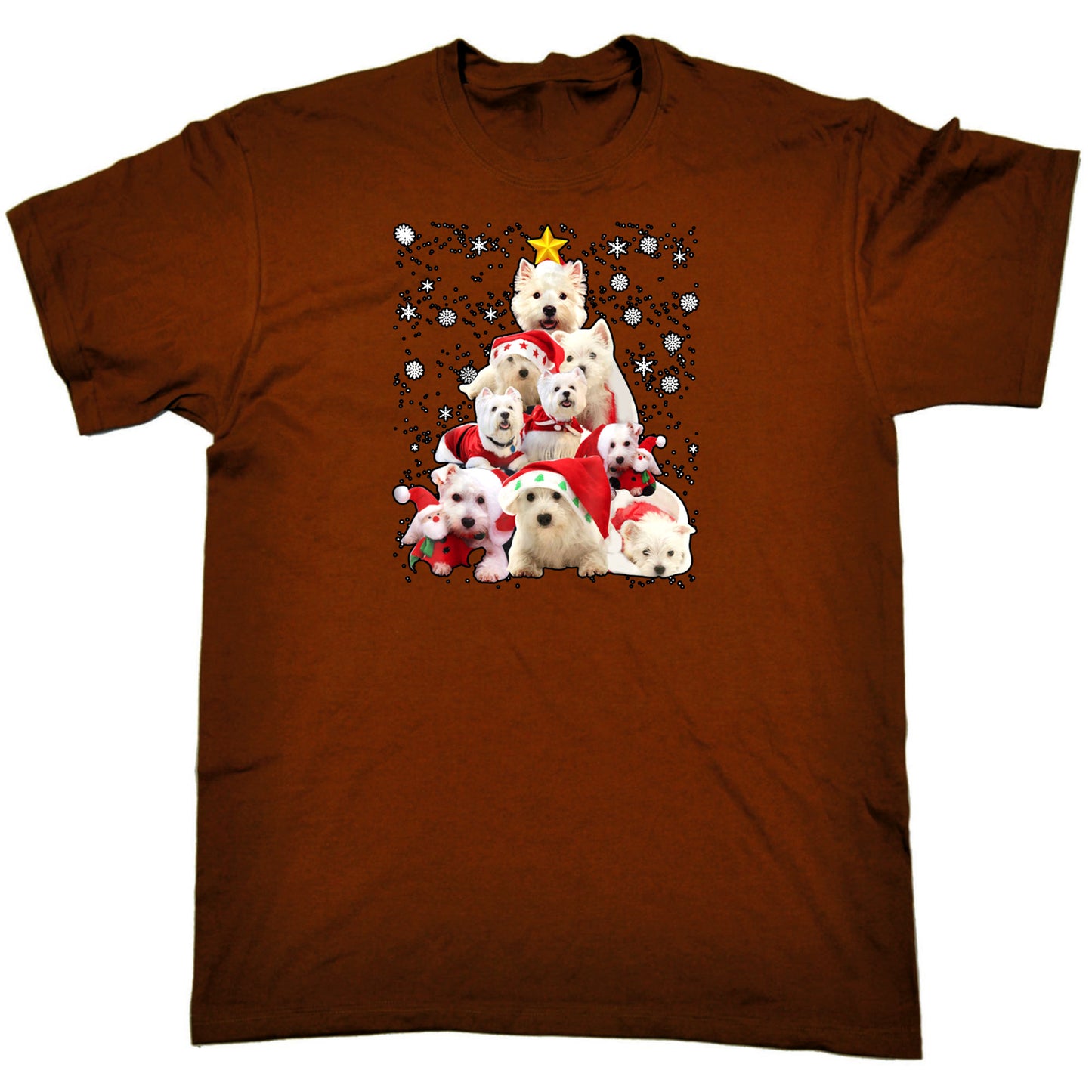 Terrier Xmas Tree Christmas - Mens Funny T-Shirt Tshirts T Shirt