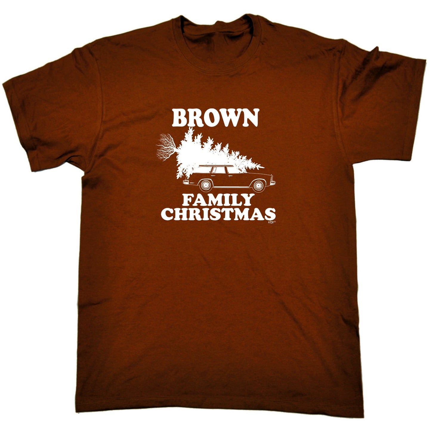 Family Christmas Brown - Mens Xmas Novelty T-Shirt / T Shirt