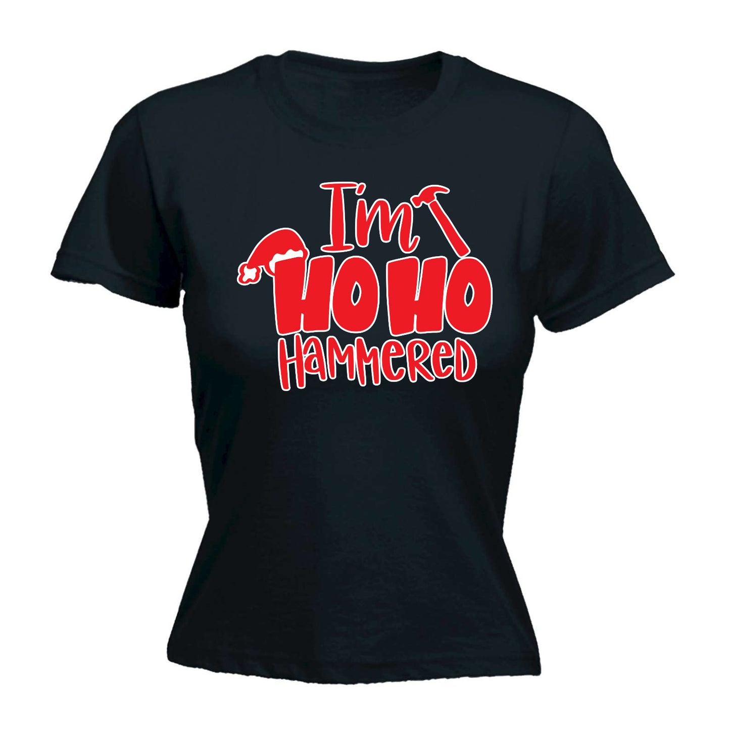 Christmas Im Ho Ho Hammered - Funny Womens T-Shirt Tshirt