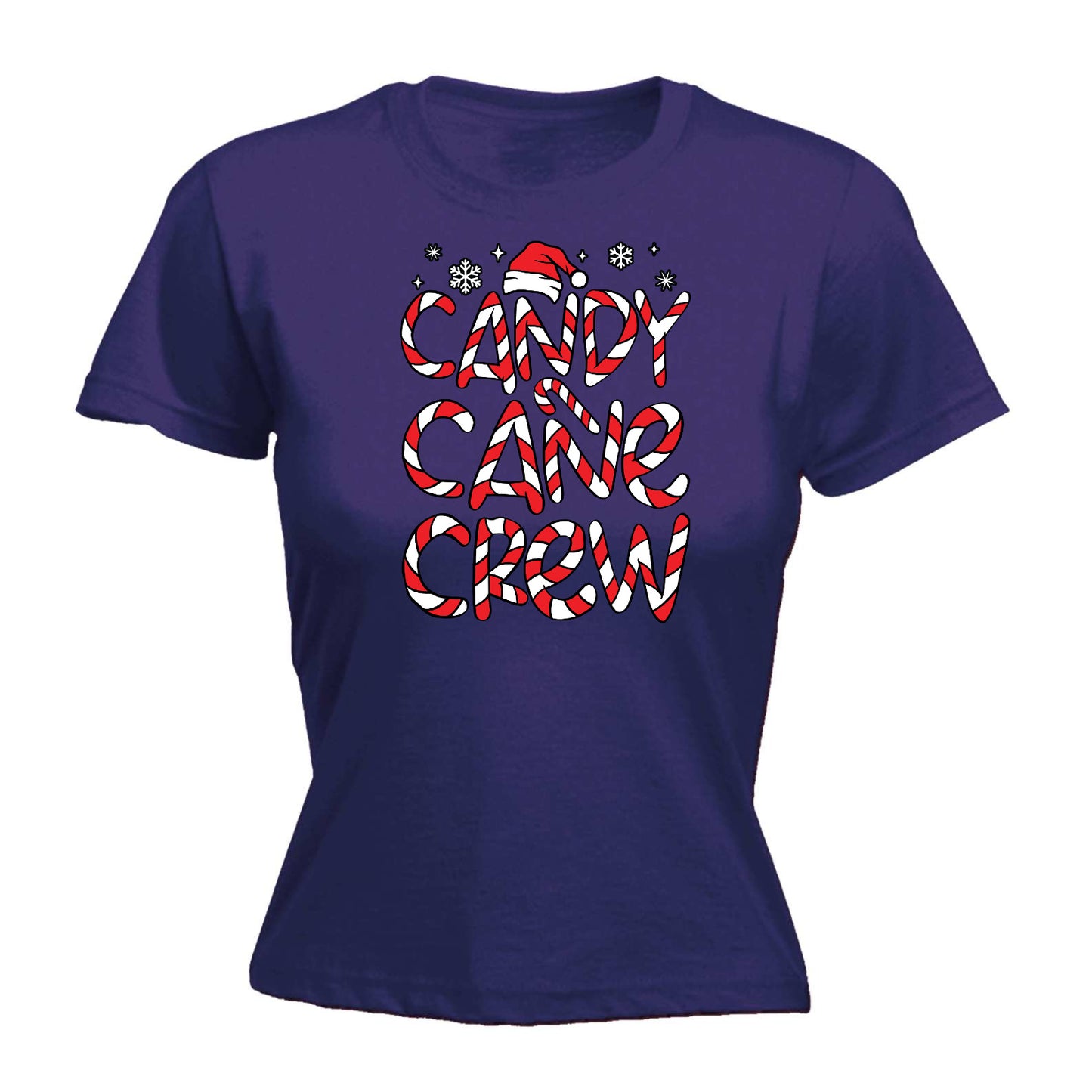 Christmas Candy Cane - Funny Womens T-Shirt Tshirt