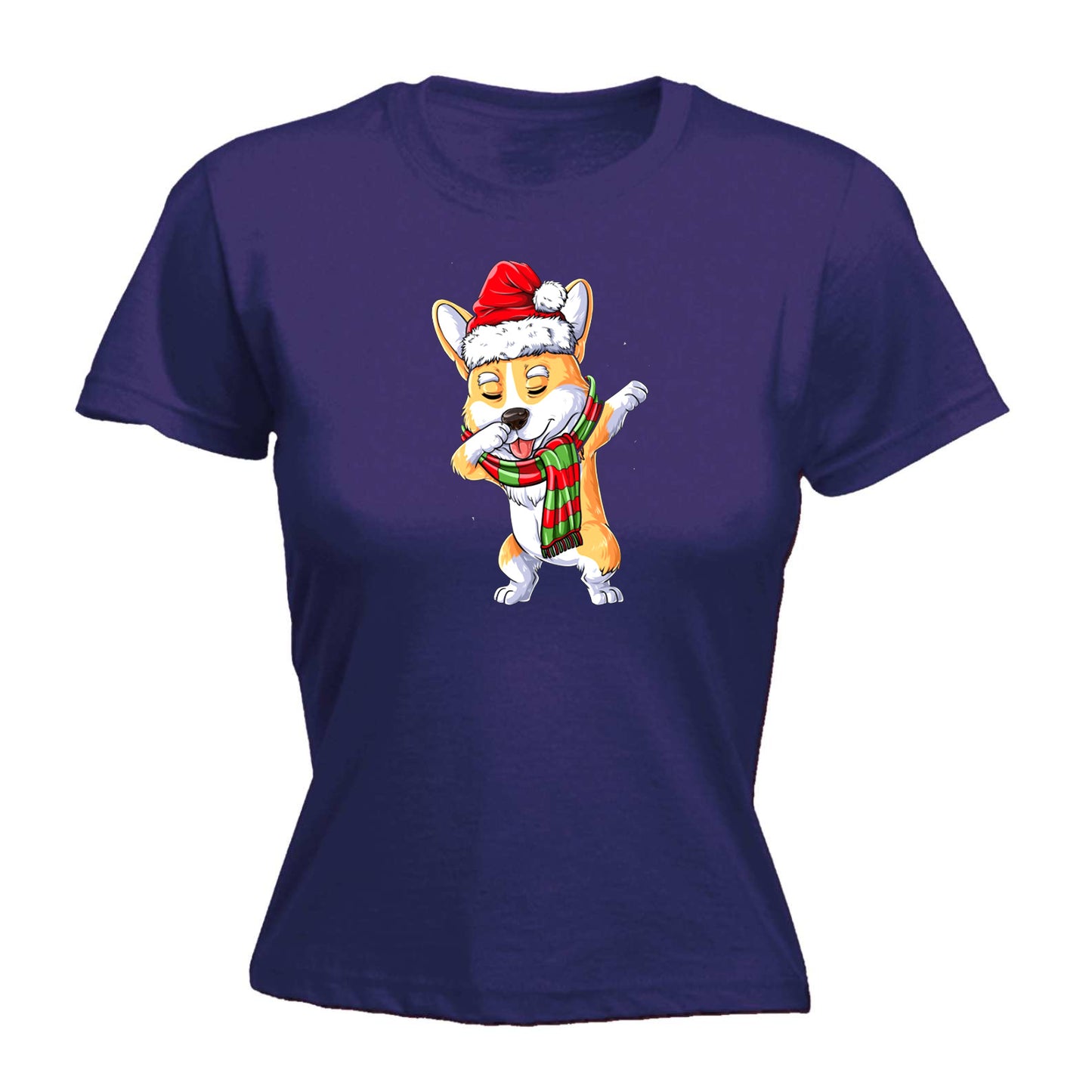 Corgi Dance Christmas Xmas - Funny Womens T-Shirt Tshirt