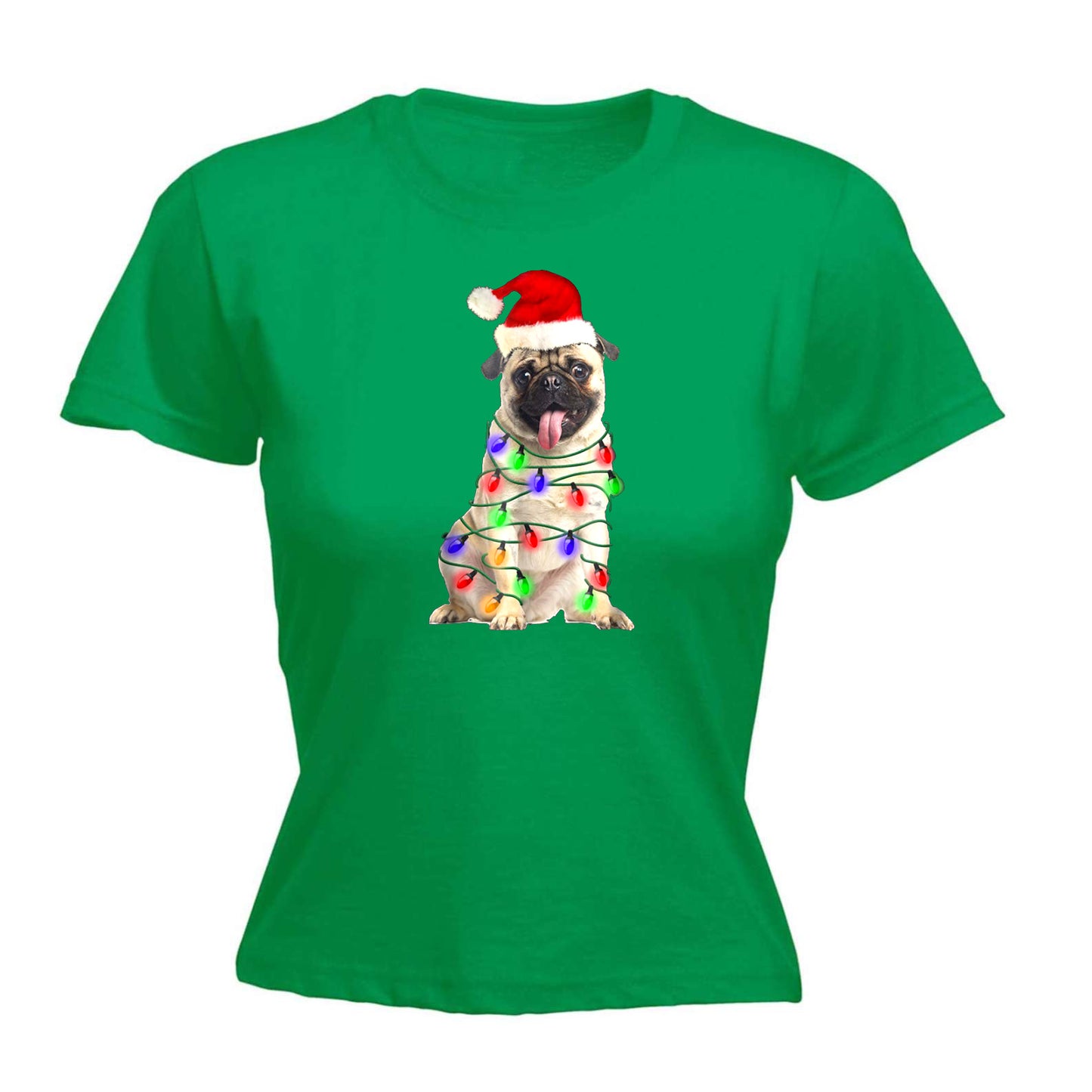 Pug Christmas Dog Xmas - Funny Womens T-Shirt Tshirt Tee Shirts