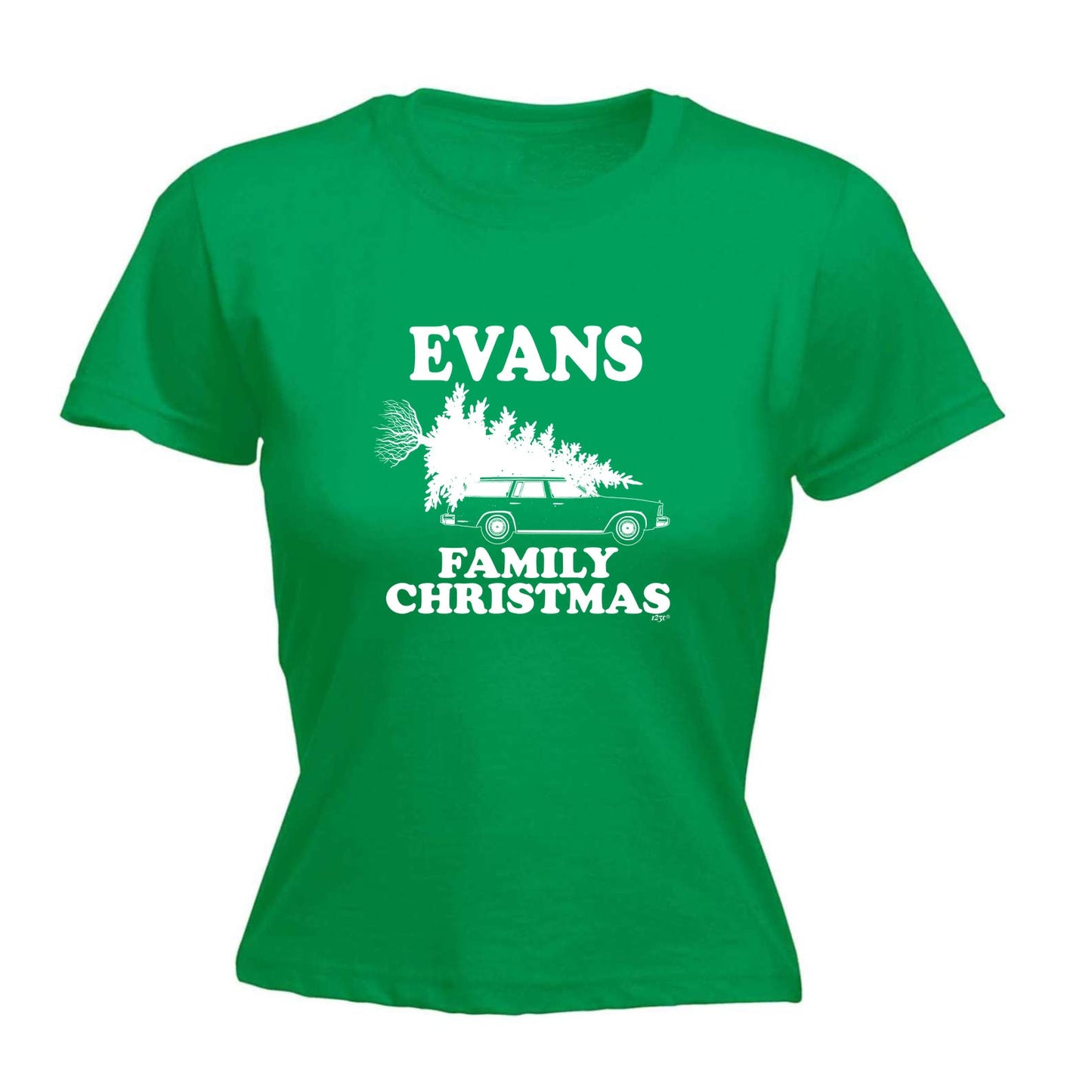 Family Christmas Evans - Funny Womens T-Shirt Tshirt