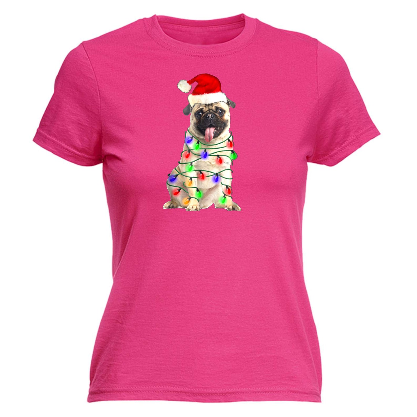 Pug Christmas Dog Xmas - Funny Womens T-Shirt Tshirt