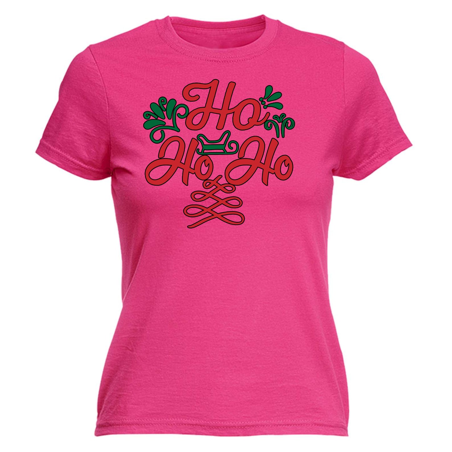 Ho Ho Ho Christmas Santa Xmas - Funny Womens T-Shirt Tshirt Tee Shirts