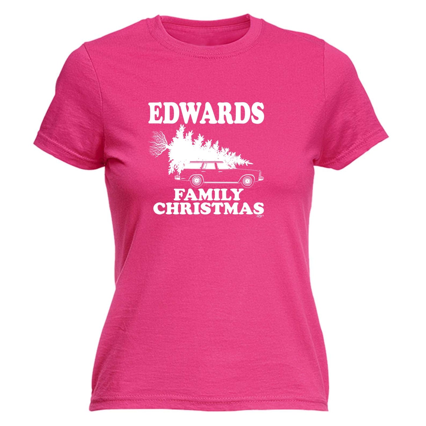 Fishing  Family Christmas Edwards - Xmas Novelty Womens T-Shirt Tshirt