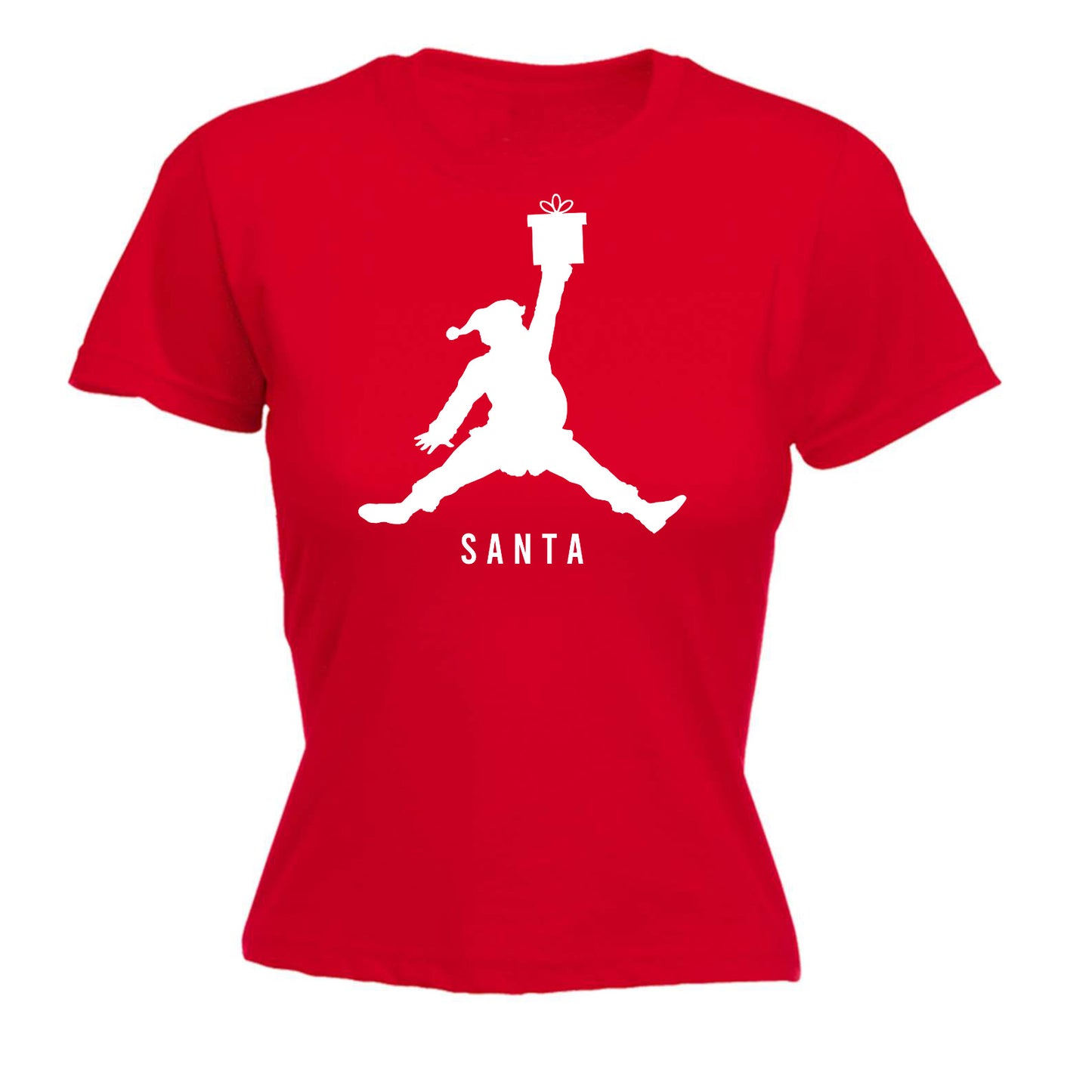 Air Santa Christmas Xmas - Funny Womens T-Shirt Tshirt