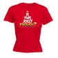 Jolly Enough Christmas Santa - Funny Womens T-Shirt Tshirt