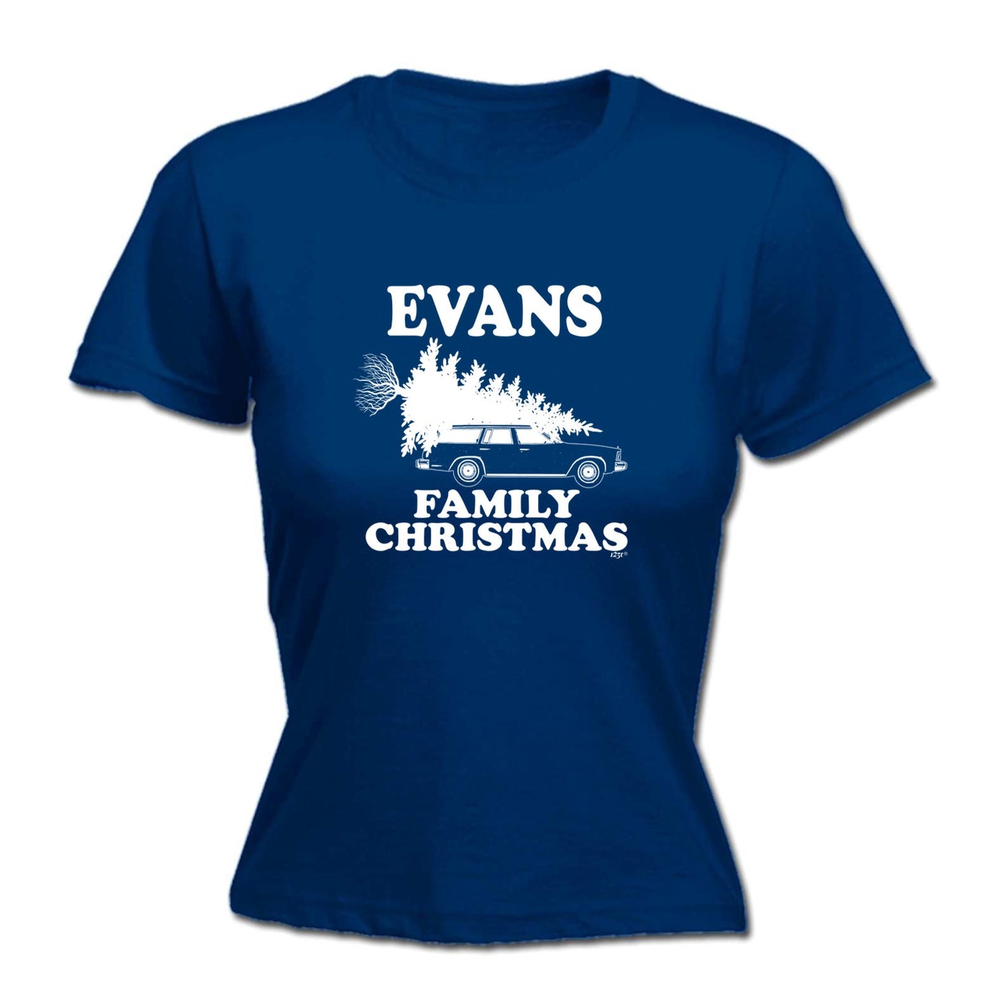Family Christmas Evans - Xmas Novelty Womens T-Shirt Tshirt