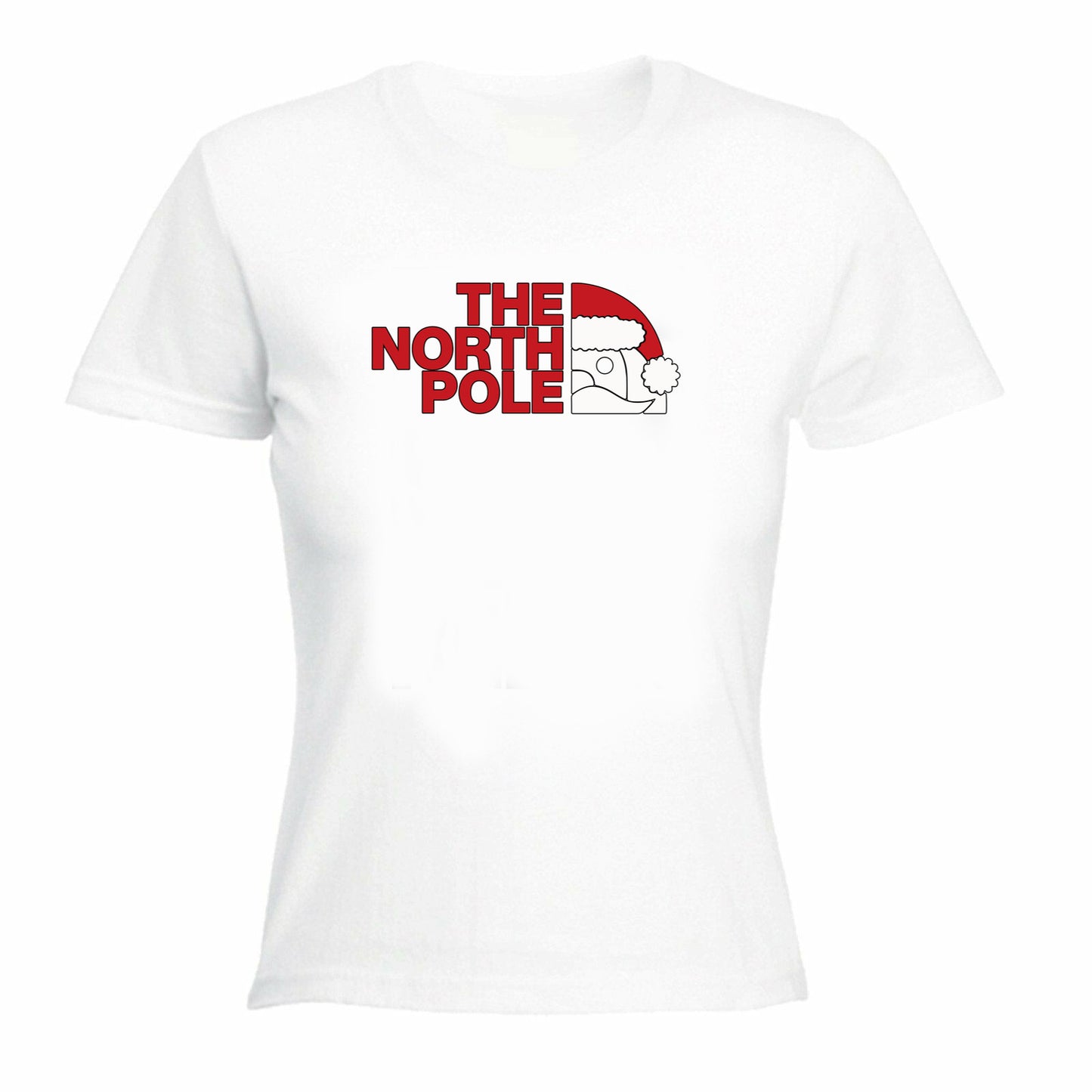 The North Pole Christmas Xmas Santa - Funny Womens T-Shirt Tshirt