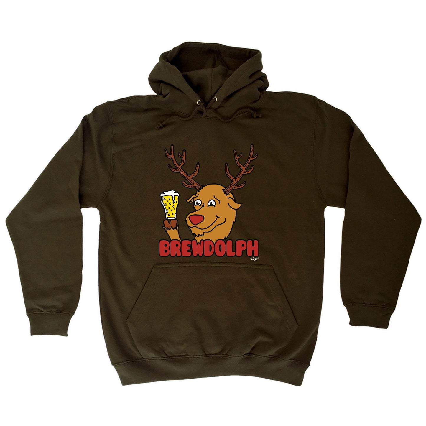 Brewdolph Christmas Beer - Xmas Novelty Hoodies Hoodie