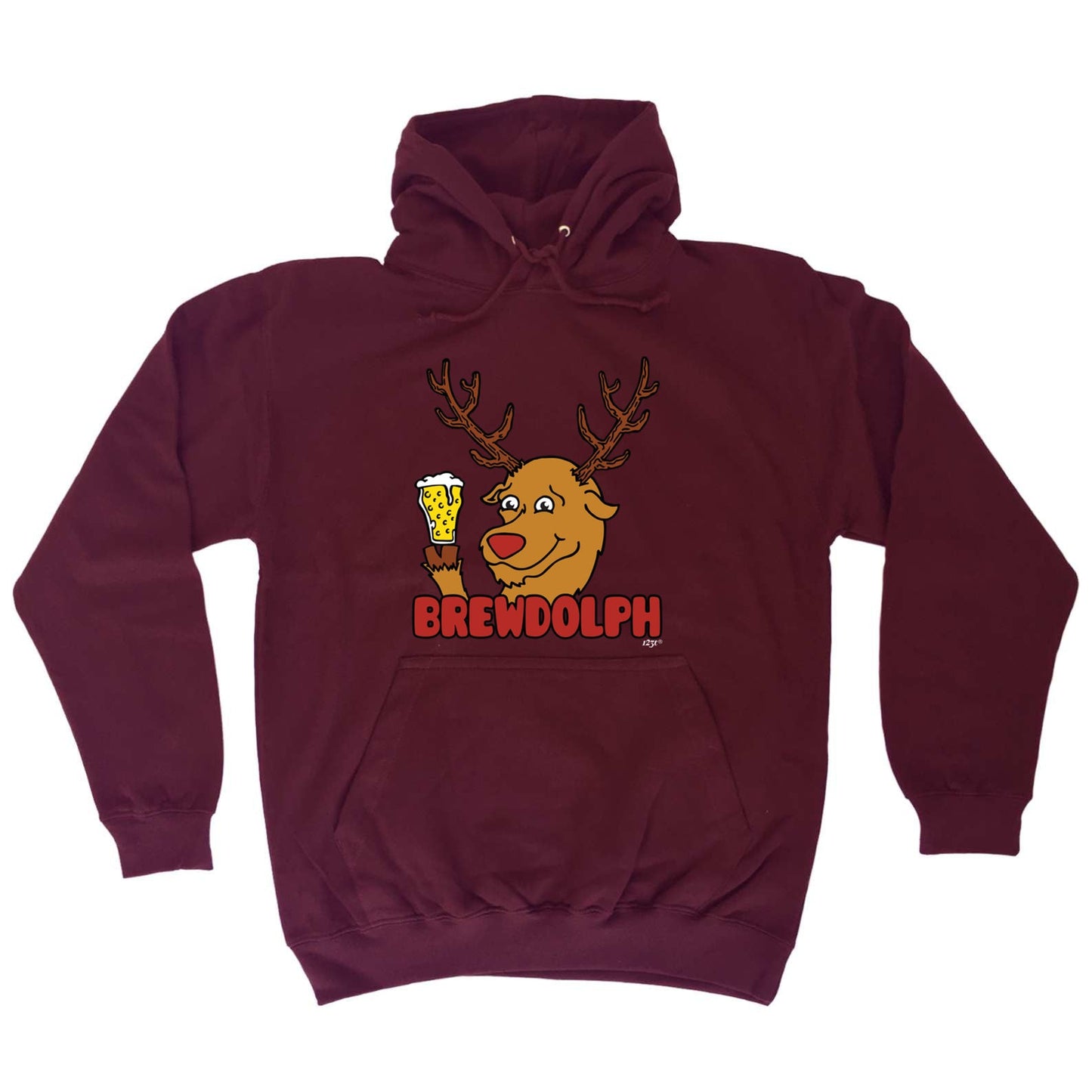 Brewdolph Christmas Beer - Xmas Novelty Hoodies Hoodie