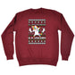 Xmas All I Want For Christmas Unicorn Dab Dabbing - Funny Novelty Sweatshirt