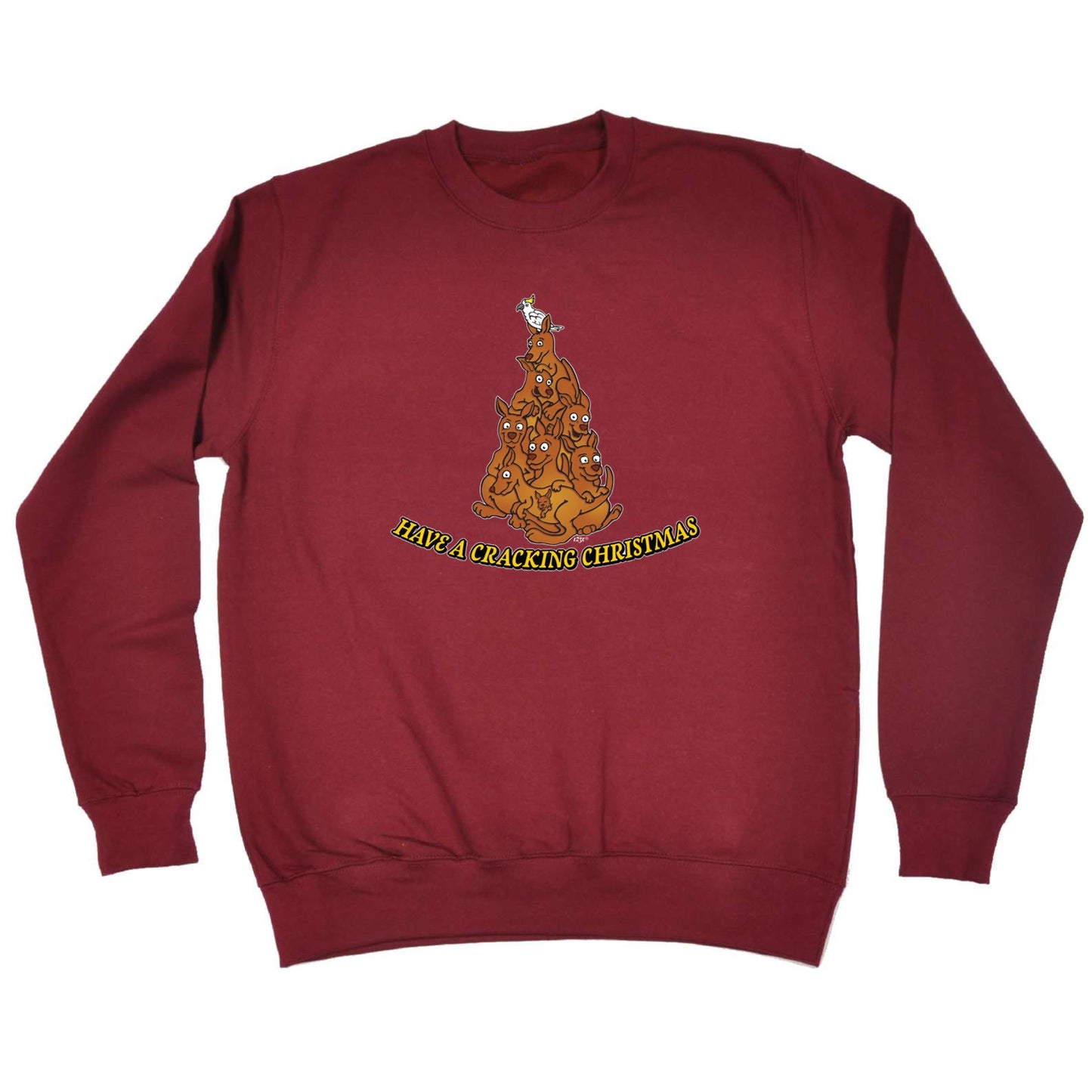 Have A Cracking Christmas Kangaroo - Xmas Novelty Sweatshirt