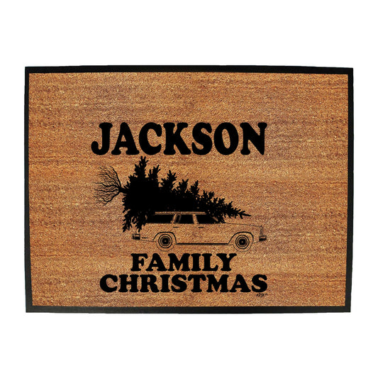 Family Christmas Jackson - Funny Novelty Doormat