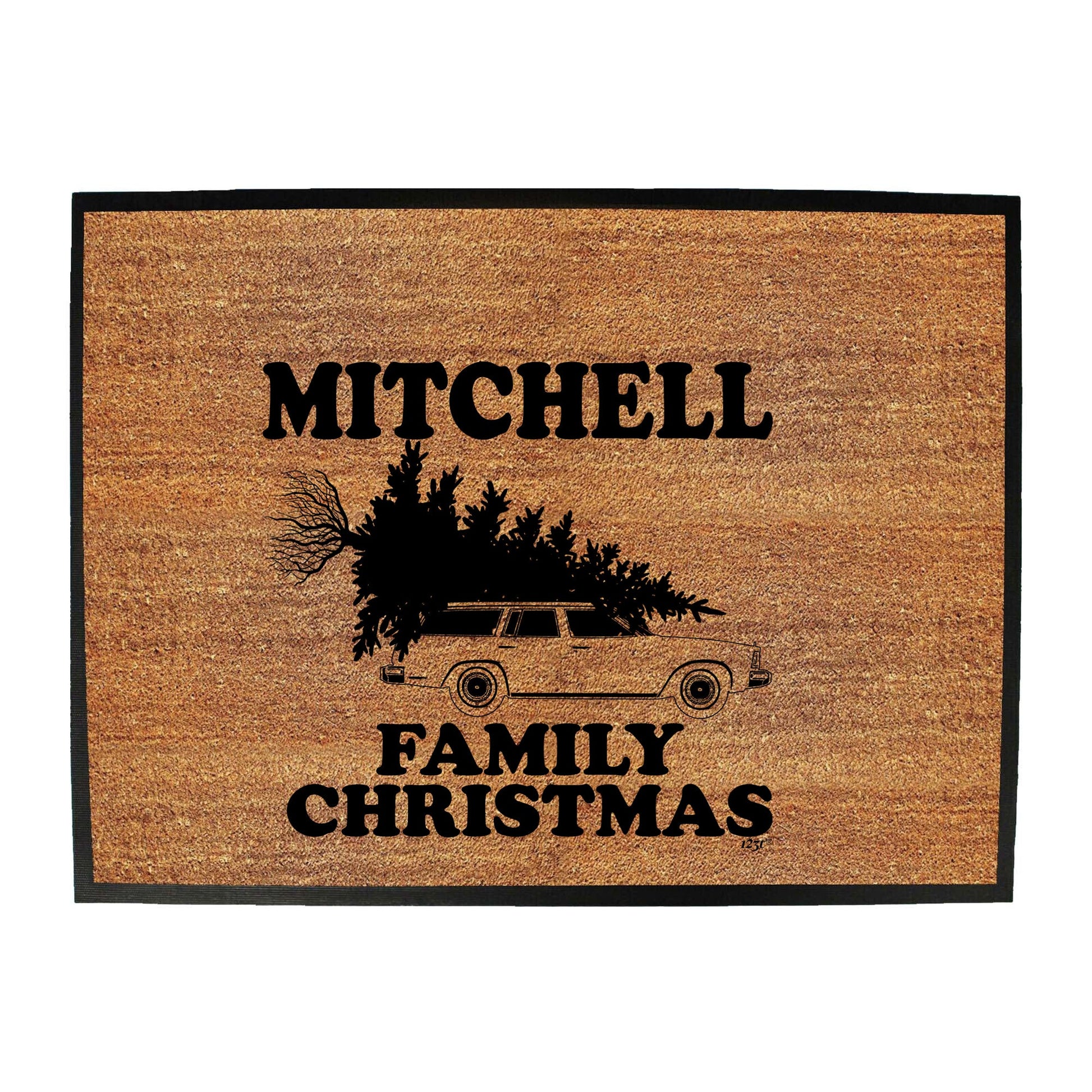 Family Christmas Mitchell - Funny Novelty Doormat